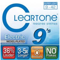CLEARTONE 9409 ELECTRIC NICKEL-PLATED SUPER LIGHT 09-42 Струни для електрогітари з покриттям