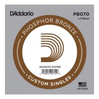 D'ADDARIO PB070 Phosphor Bronze Wound 070 Струна для акустичної гітари