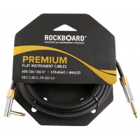 ROCKBOARD PREMIUM Flat Instrument Cable, straight/angled, 600 cm Кабель інструментальний (RBO CAB FL PR 600 SA)