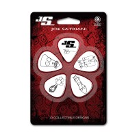 PLANET WAVES JOE SATRIANI SIGNATURE GUITAR PICKS, WHITE (Heavy Gauge) Медіатори (1CWH6-10JS)